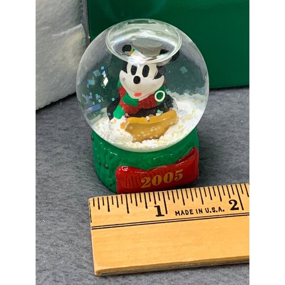 Disney 2005 Mickey Mouse Mini Snow Globe with Original Box by JC Penny - Picture 7 of 9